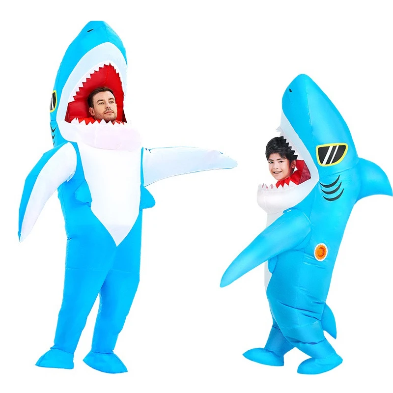 Inflatable Shark Costume Adults Kids Funny Halloween Cartoon Animal Cosplay Jumpsuit Festival Carnival Fancy Dress up Clothes
Inflatable Shark Costume Adults Kids Funny Halloween Cartoon Animal Cosplay Jumpsuit Festival Carnival Fancy Dress up Clothes