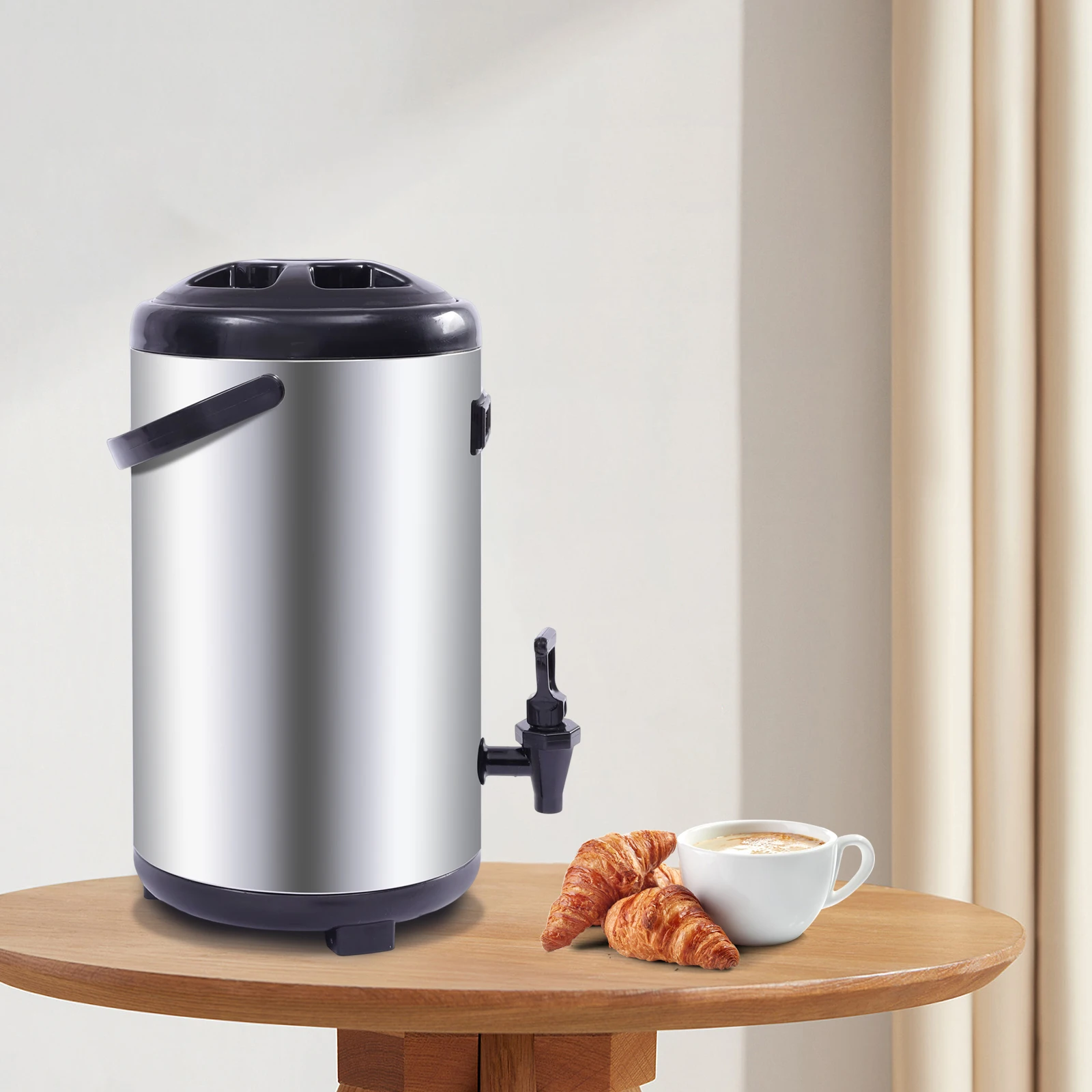 Silver Stainless Steel 23*46cm Insulated Barrel 12L Double-layer Stainless Steel Insulated Beverage Barrel for Household Use
Silver Stainless Steel 23*46cm Insulated Barrel 12L Double-layer Stainless Steel Insulated Beverage Barrel for Household Use