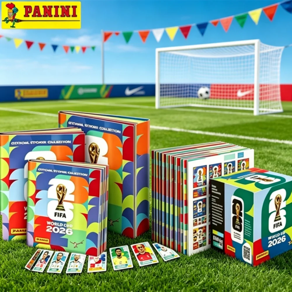 Hot Genuine Panini 2026 FIFA World Cup Official Soccer Stickers Card Original Box Limited Sticker Album Collect Football Tcg Toy
Hot Genuine Panini 2026 FIFA World Cup Official Soccer Stickers Card Original Box Limited Sticker Album Collect Football Tcg Toy