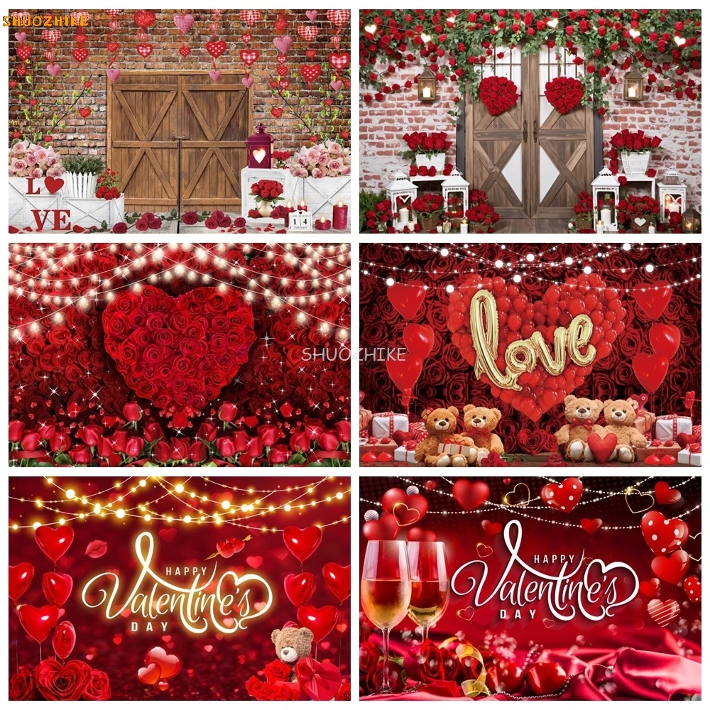 February 14 Valentine's Day Photography Backdrop Rose Flower Love Heart Light Bridal Shower Wedding Anniversary Party Background
February 14 Valentine's Day Photography Backdrop Rose Flower Love Heart Light Bridal Shower Wedding Anniversary Party Background