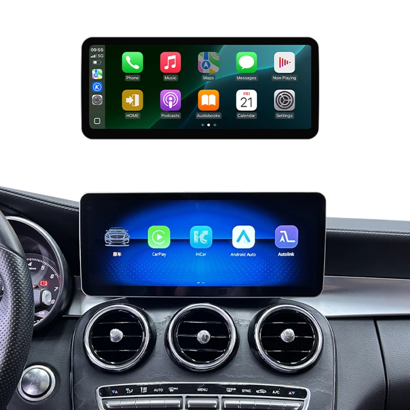 12,3-дюймовый мультимедийный GPS-навигатор с системой Linux и поддержкой Google Carplay для Mercedes C W205 GLC X253 AB CLA GLA 2013-2019
12,3-дюймовый мультимедийный GPS-навигатор с системой Linux и поддержкой Google Carplay для Mercedes C W205 GLC X253 AB CLA GLA 2013-2019