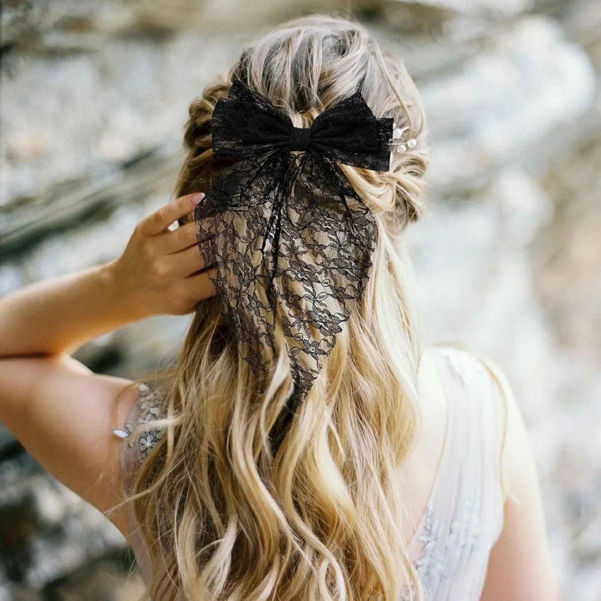 Lace Bow Spring Hair Clip Elegant Design for Back of Head Sweet Sexy Hair Accessories Girls Women Headwear
Lace Bow Spring Hair Clip Elegant Design for Back of Head Sweet Sexy Hair Accessories Girls Women Headwear