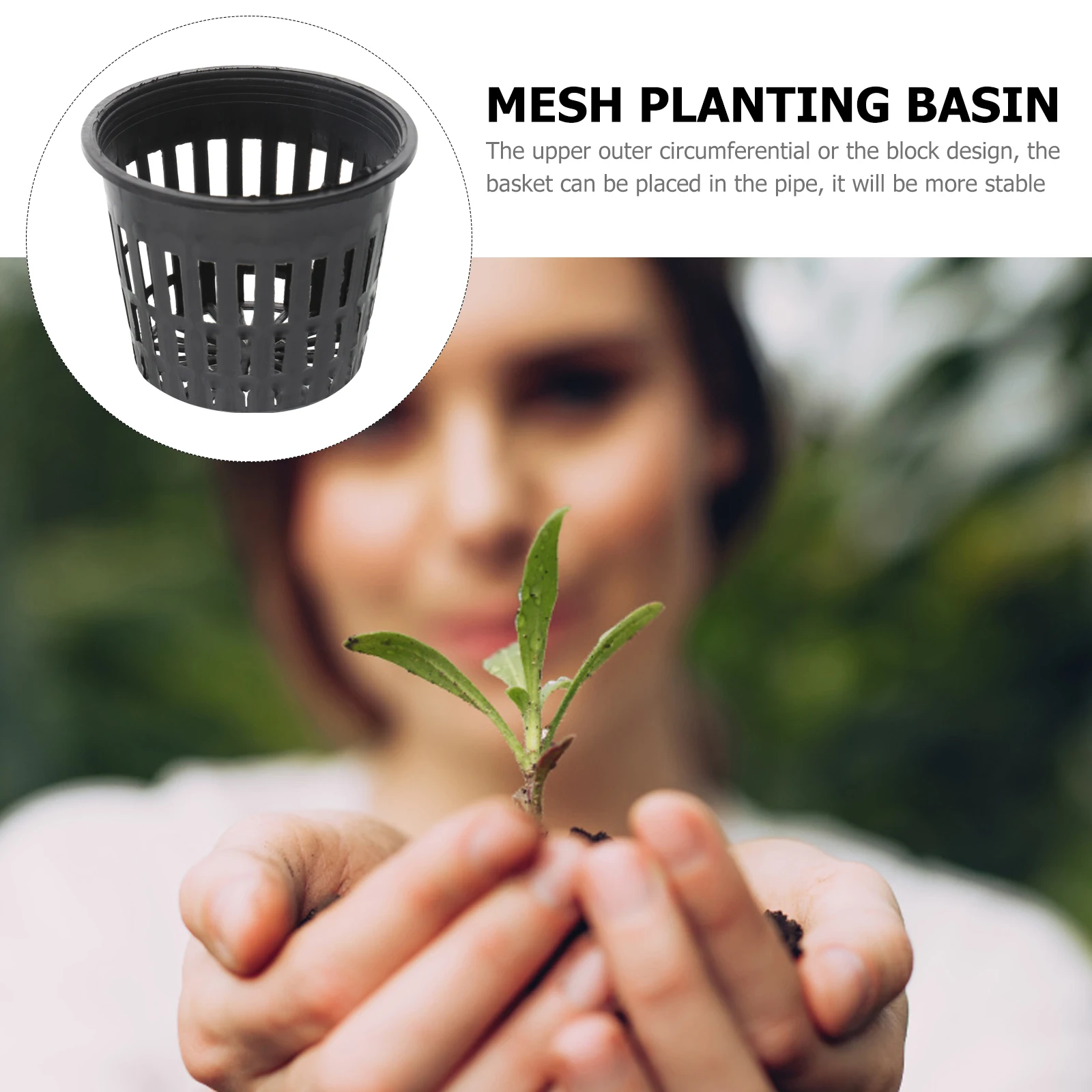 10pcs Mesh Durable Reusable Hydroponic Mesh Planting Basin Planting Basin Containers Space-saving Plastic Succulent Pots
10pcs Mesh Durable Reusable Hydroponic Mesh Planting Basin Planting Basin Containers Space-saving Plastic Succulent Pots
