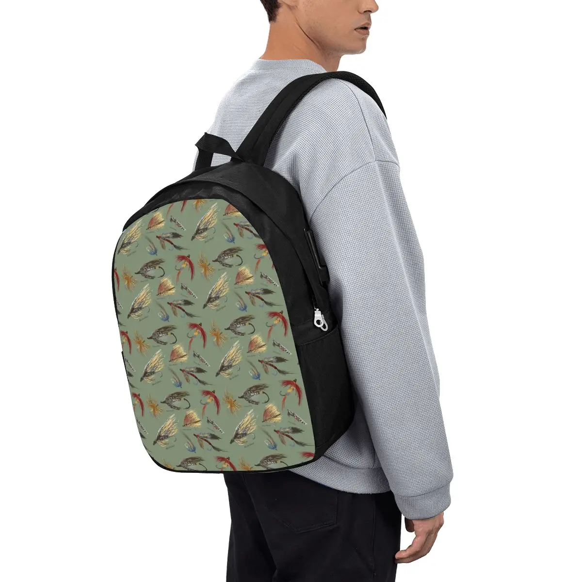 Fly Fishing With Hand Tied Flies! Backpack Travel Notebook Bag Computer College Student School Bag Laptop Shoulder Bags
Fly Fishing With Hand Tied Flies! Backpack Travel Notebook Bag Computer College Student School Bag Laptop Shoulder Bags