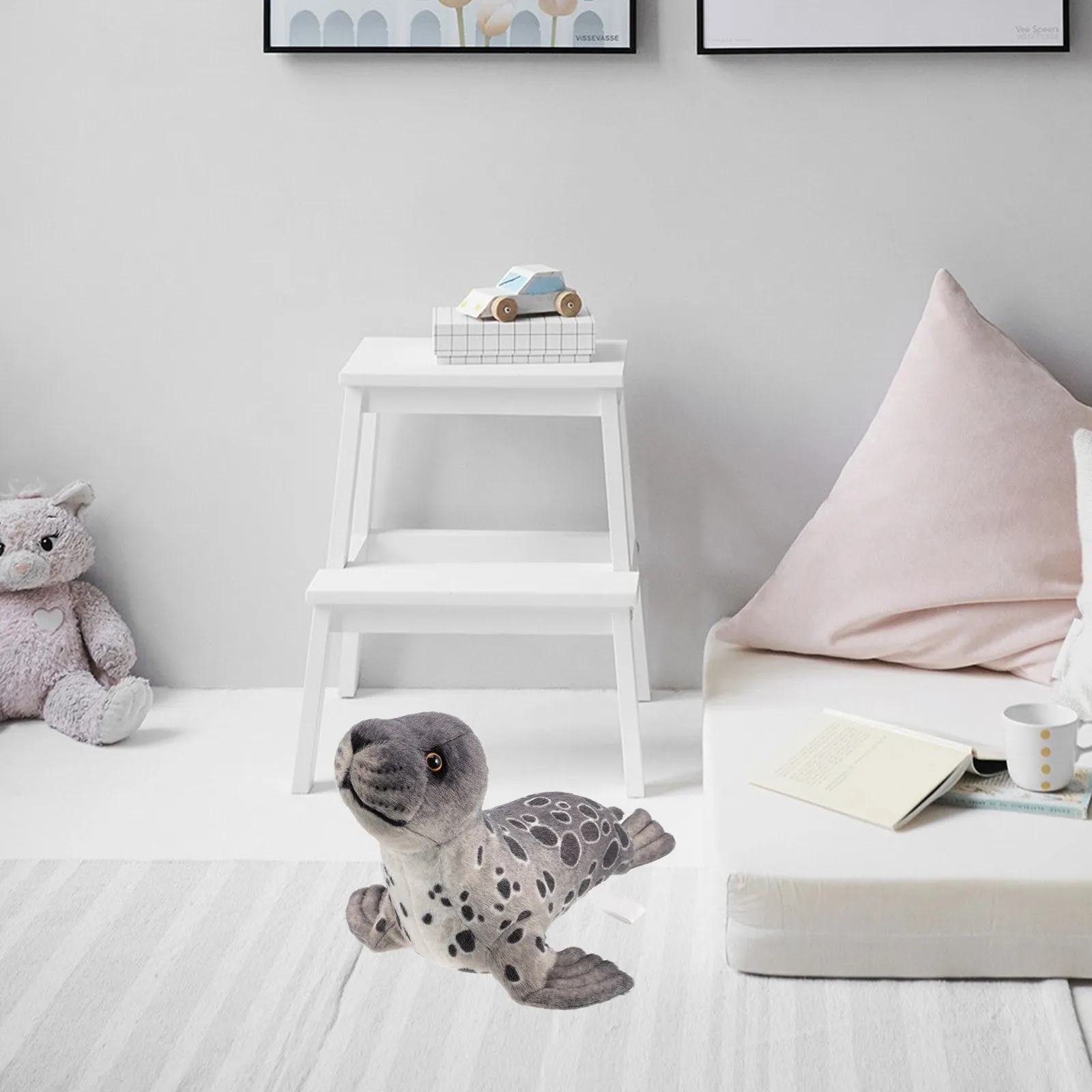 Simulation Seal Soft Stuffed Animal Lovely Cartoon Animal Pillow Comfortable Supple Sleep Decorative Seal Throw Pillow for Kids
Simulation Seal Soft Stuffed Animal Lovely Cartoon Animal Pillow Comfortable Supple Sleep Decorative Seal Throw Pillow for Kids