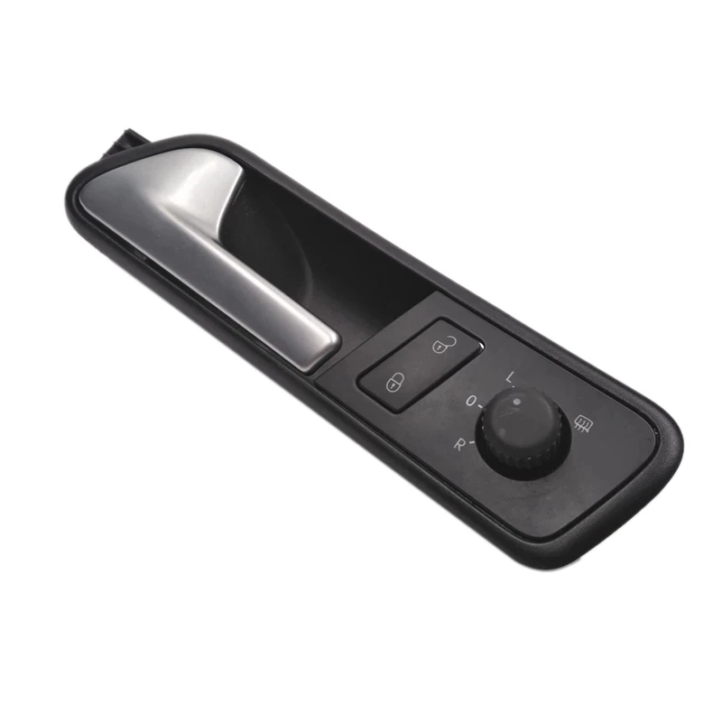 #457T Car Inside Door Handle with Rearview Mirror Control Knob Switch (Black & matte silver)
#457T Car Inside Door Handle with Rearview Mirror Control Knob Switch (Black & matte silver)