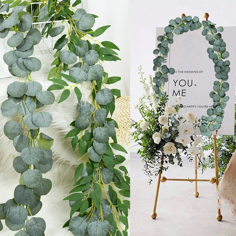 Artificial Eucalyptus Leaves Vines Faux Eucalyptus Garland Wedding Backdrop Decorations Home Room Garden DIY Fake Plant Supplies
Artificial Eucalyptus Leaves Vines Faux Eucalyptus Garland Wedding Backdrop Decorations Home Room Garden DIY Fake Plant Supplies