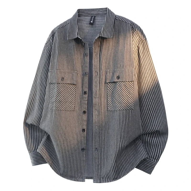 Loose Fit Men's Long Sve irt Casual Striped Simple Sle Spring Faion Youthful Outerwear Casual Wear for Teens And You...
Loose Fit Men's Long Sve irt Casual Striped Simple Sle Spring Faion Youthful Outerwear Casual Wear for Teens And You...