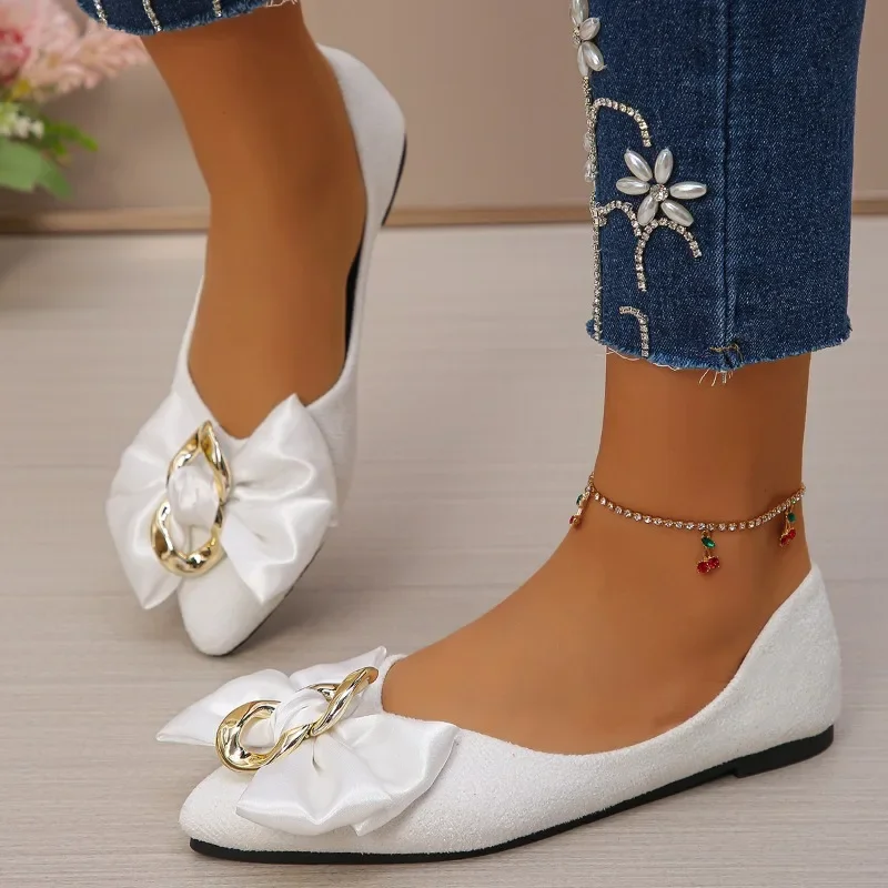 2025 Summer New Women's Bow Tie Flat Shoes Soft Sole Pointed Toe Slip-On Flats for Women Outdoor Daily Plus Size Casual Shoes
2025 Summer New Women's Bow Tie Flat Shoes Soft Sole Pointed Toe Slip-On Flats for Women Outdoor Daily Plus Size Casual Shoes