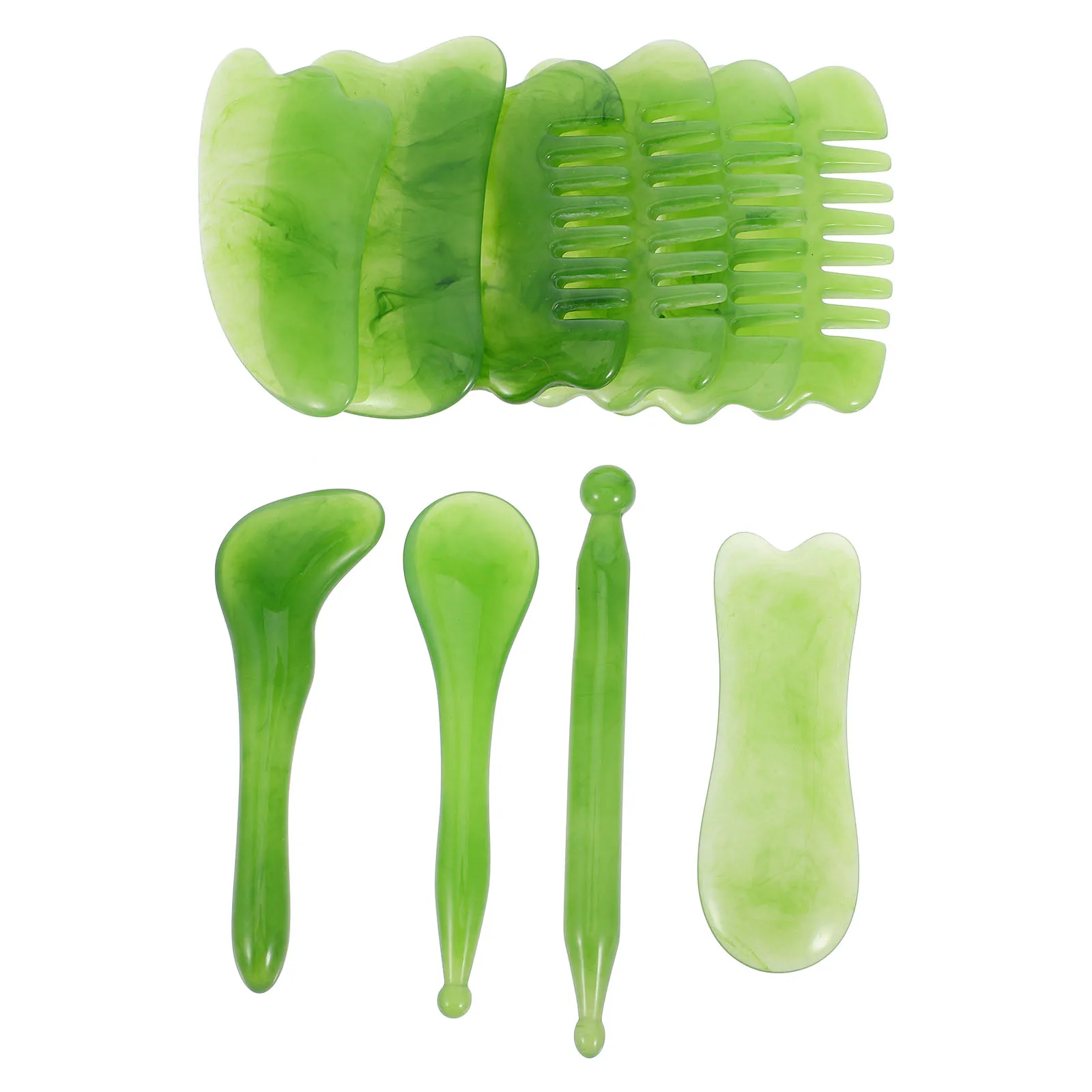 Scrape Massage Beauty Stick Set Massaging Plates Guasha Tool for Face Body Muscle Scraping Facial Beauty Tool Resin Material
Scrape Massage Beauty Stick Set Massaging Plates Guasha Tool for Face Body Muscle Scraping Facial Beauty Tool Resin Material