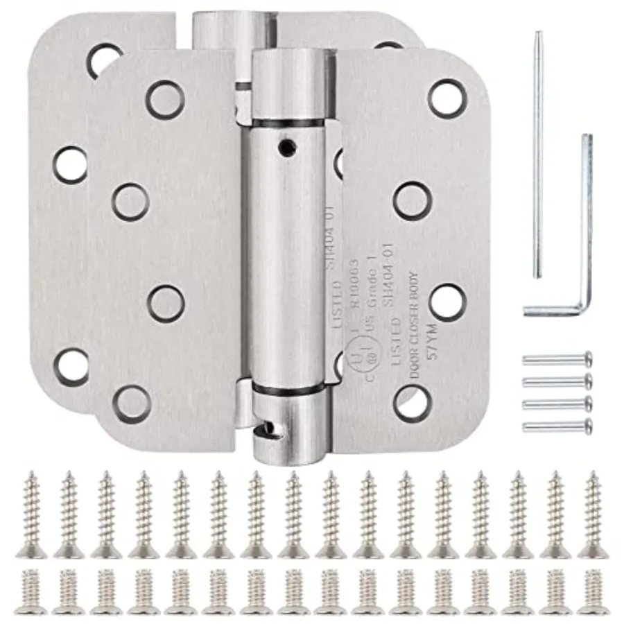 Automatic Self-Closing Door Hinges/Brushed Spring Hinge Auto Soft Close Hinges for Doors 5/8" Radius Fire Front Interior Door H
Automatic Self-Closing Door Hinges/Brushed Spring Hinge Auto Soft Close Hinges for Doors 5/8" Radius Fire Front Interior Door H
