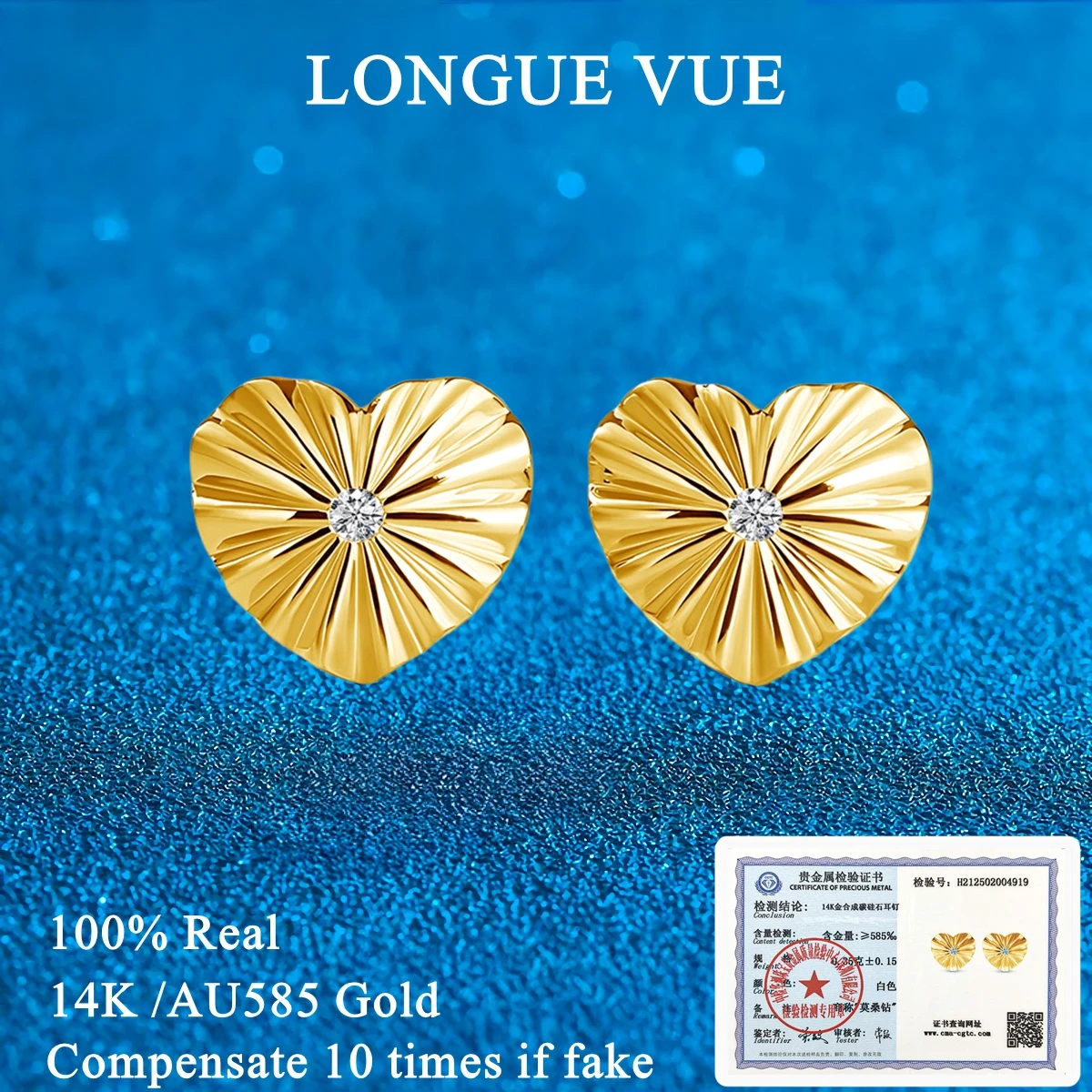 Real 14K Gold Moissanite Heart Stud Earrings for Girls Hypoallergenic Daily Wear Minimalist Cute Children Ear Piercing Jewelry
Real 14K Gold Moissanite Heart Stud Earrings for Girls Hypoallergenic Daily Wear Minimalist Cute Children Ear Piercing Jewelry