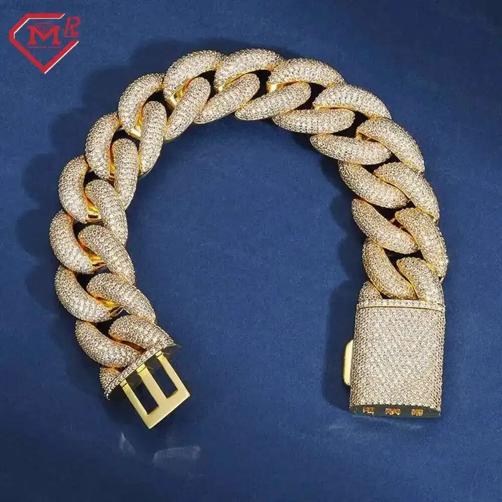22mm Hip Hop Custom Cuban Chain Iced Out 925 Sterling Silver Vvs Moissanite Cuban Link Chain
22mm Hip Hop Custom Cuban Chain Iced Out 925 Sterling Silver Vvs Moissanite Cuban Link Chain
