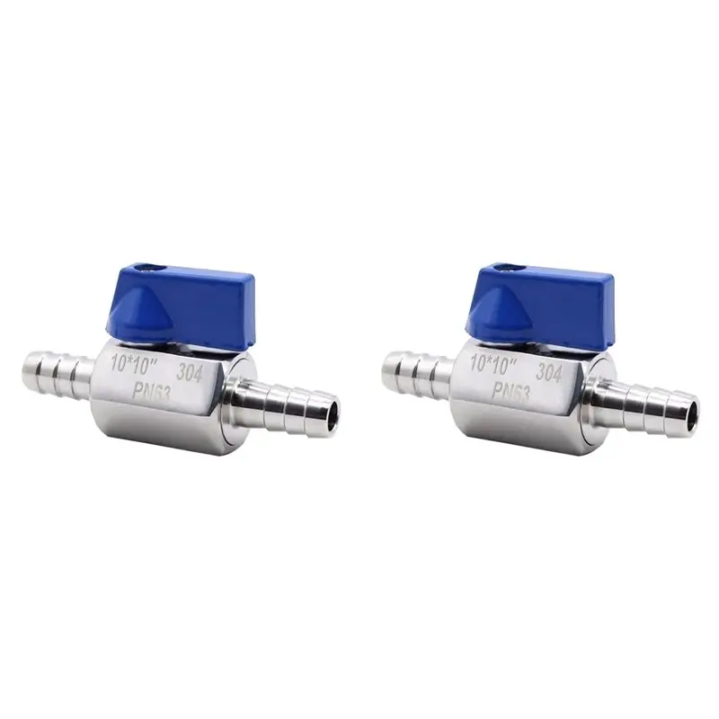 【NOW SAVE】2X 304 Stainless-Steel Ball Valve, 10 Mm Barb Shut-Off Valve, Pagoda Joint Garden Tap For Water, Gas, Oil, Fuel
【NOW SAVE】2X 304 Stainless-Steel Ball Valve, 10 Mm Barb Shut-Off Valve, Pagoda Joint Garden Tap For Water, Gas, Oil, Fuel