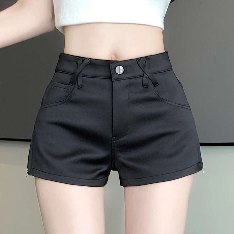 Sexy Shorts Women High Waist Side Split Black Shorts with Pocket Casual Korean Fashion Sexy Summer Streetwear Shorts 2026 New
Sexy Shorts Women High Waist Side Split Black Shorts with Pocket Casual Korean Fashion Sexy Summer Streetwear Shorts 2026 New