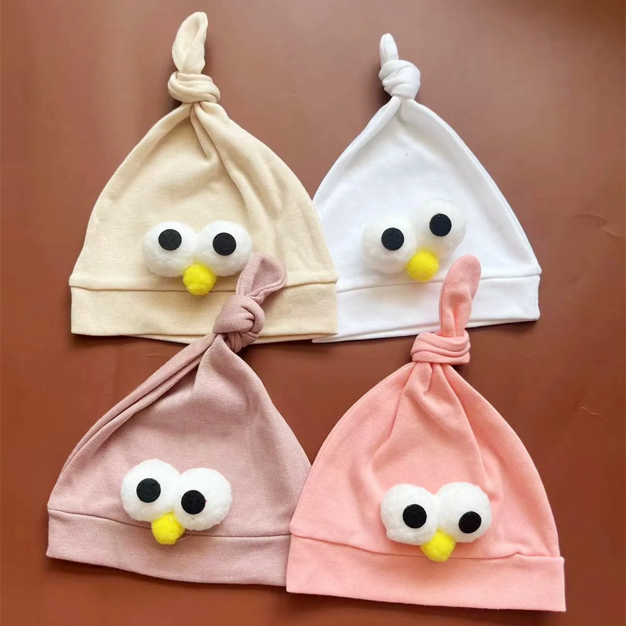 Soft Infant Beanies Caps Baby Hat Cartoon Eyes Boneless Muslin Hat Newborn Headwear Windproof Spring Hat 0-6M Baby Hats
Soft Infant Beanies Caps Baby Hat Cartoon Eyes Boneless Muslin Hat Newborn Headwear Windproof Spring Hat 0-6M Baby Hats