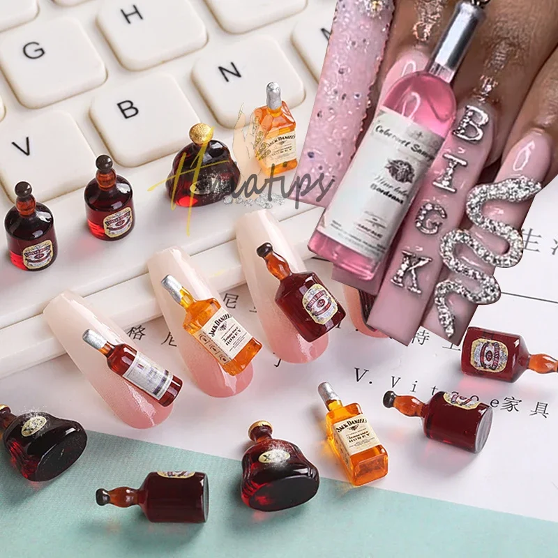 20pcs 3D Drink Bottle Crystal Rhinestones Wine Bottle Manicure DIY Nail Art Jewelry Mixed Resin Charms Decorations
20pcs 3D Drink Bottle Crystal Rhinestones Wine Bottle Manicure DIY Nail Art Jewelry Mixed Resin Charms Decorations
