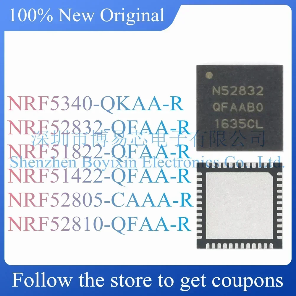 NEW NRF5340-QKAA-R NRF52832-QFAA-R NRF51822-QFAA-R NRF51422-QFAA-R NRF52805-CAAA-R NRF52810-QFAA-R.
NEW NRF5340-QKAA-R NRF52832-QFAA-R NRF51822-QFAA-R NRF51422-QFAA-R NRF52805-CAAA-R NRF52810-QFAA-R.