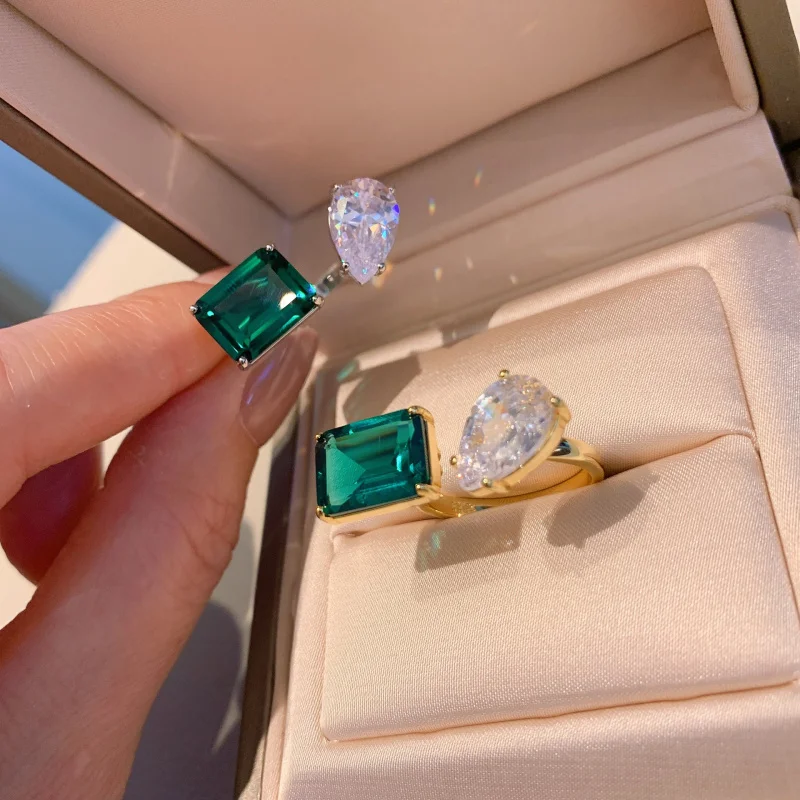 Jewelry European and American Fashion Popular Emerald Adjustable Opening Main Stone White 8*12 Green 9*12
Jewelry European and American Fashion Popular Emerald Adjustable Opening Main Stone White 8*12 Green 9*12