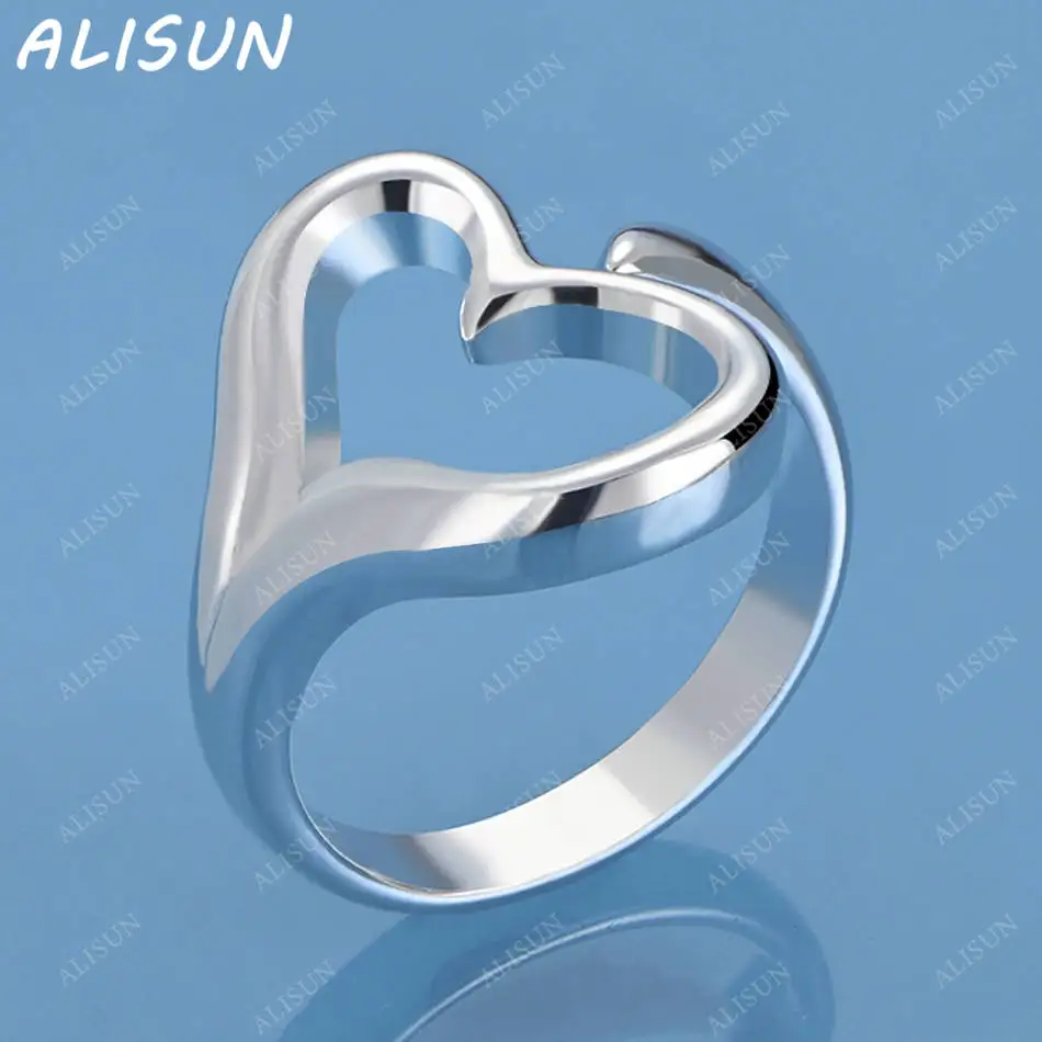 ALISUN 925 Sterling Silver Heart Open Ring For Women Fashion Jewelry Charm Grace Noble Wedding Accessories
ALISUN 925 Sterling Silver Heart Open Ring For Women Fashion Jewelry Charm Grace Noble Wedding Accessories