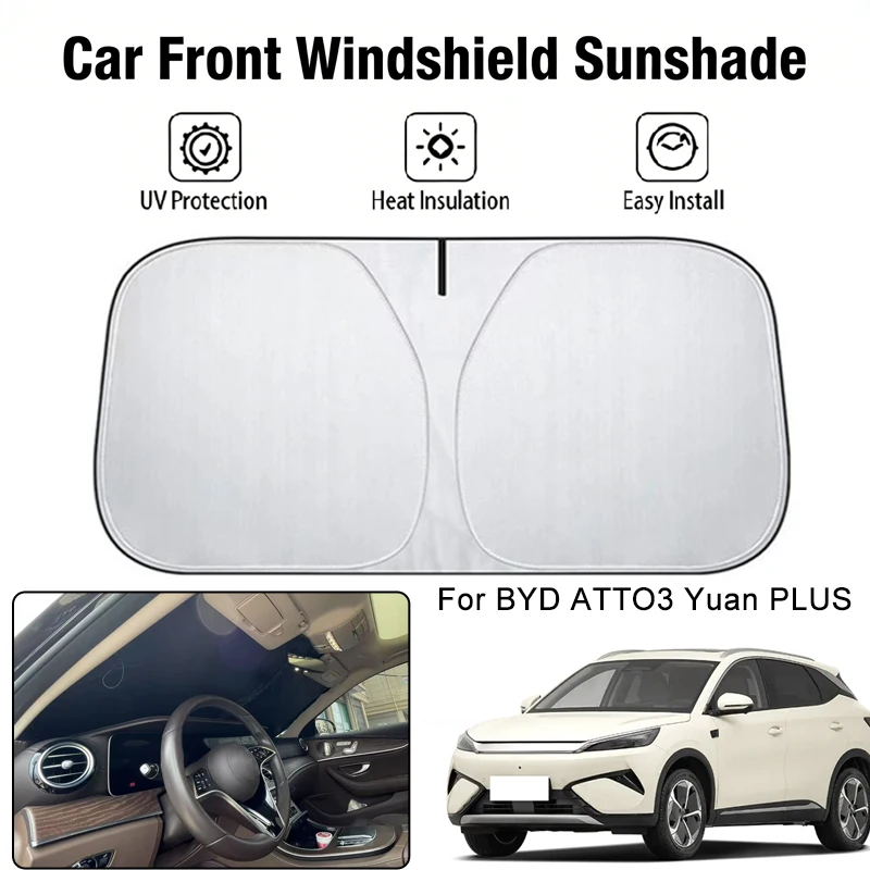 Car Front Windshield Sunshade Cover For BYD ATTO3 Yuan PLUS UV Block Heat Insulation Auto Interior Sun Protection Accessories
Car Front Windshield Sunshade Cover For BYD ATTO3 Yuan PLUS UV Block Heat Insulation Auto Interior Sun Protection Accessories