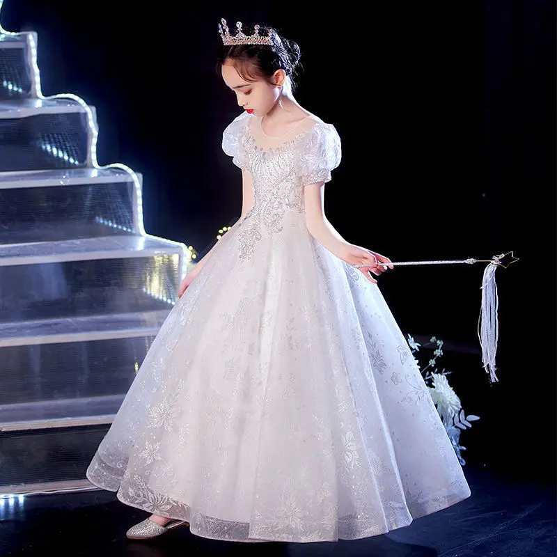 Girls' Birthday Princess Dress2025New Noble Children's Formal Dress Skirt Flower Girl Wedding Dress Host Performance Costume
Girls' Birthday Princess Dress2025New Noble Children's Formal Dress Skirt Flower Girl Wedding Dress Host Performance Costume