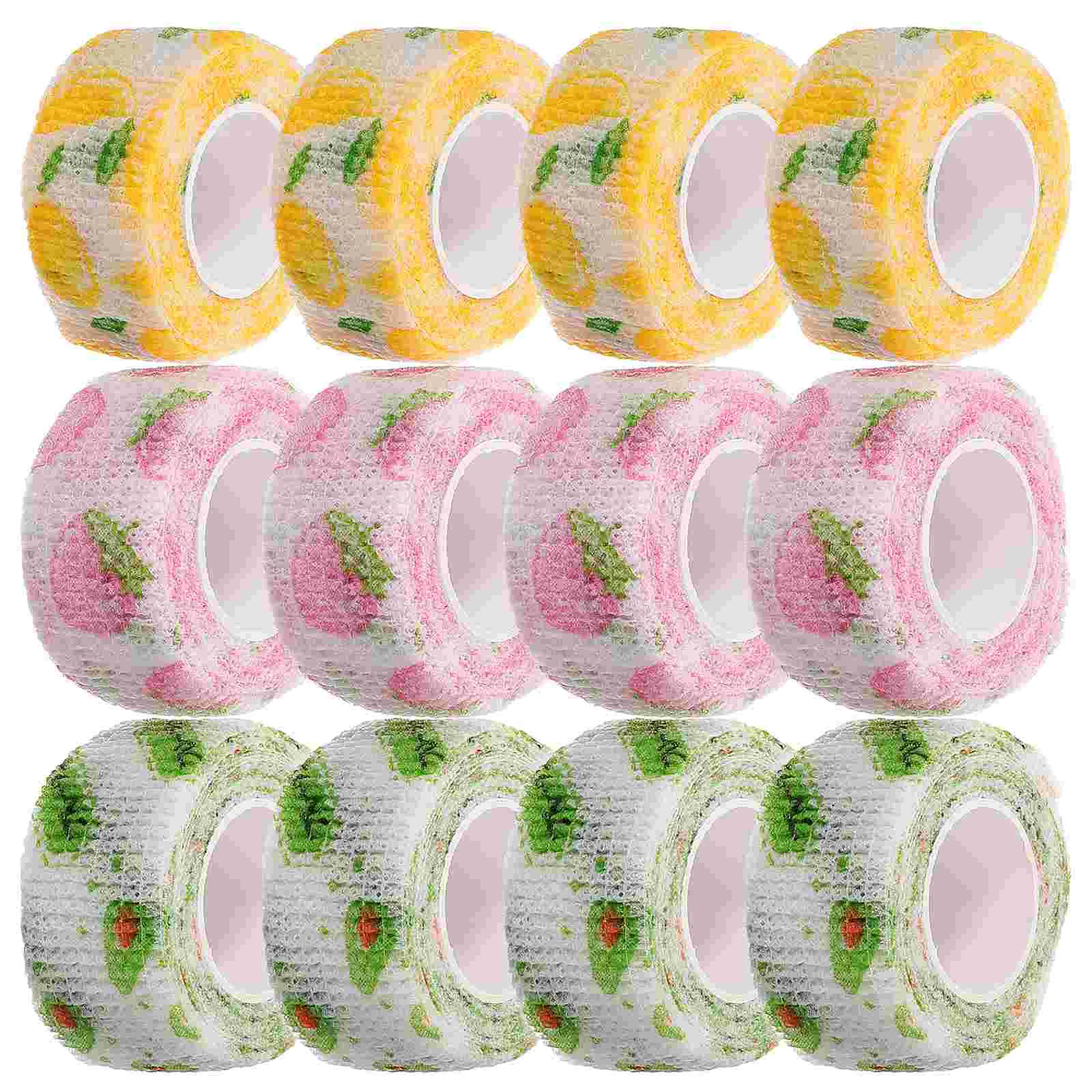 12pcs Finger Self Adhesive Self Accessories Elastic Non Woven Fabric Wrap for Ankle Sports Pattern Tape
12pcs Finger Self Adhesive Self Accessories Elastic Non Woven Fabric Wrap for Ankle Sports Pattern Tape