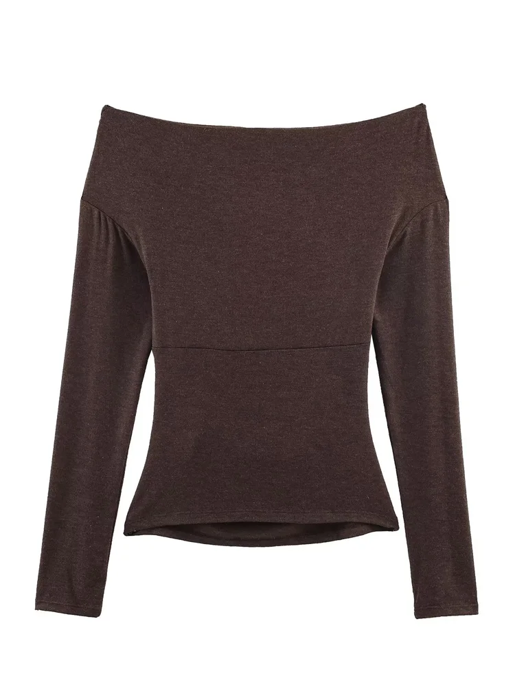 HH Woman Early Spring Fashion Long Sleeves Solid Color Boat Collar Pleated Decoration Slim Tops Female Casual Versatile Tops
HH Woman Early Spring Fashion Long Sleeves Solid Color Boat Collar Pleated Decoration Slim Tops Female Casual Versatile Tops