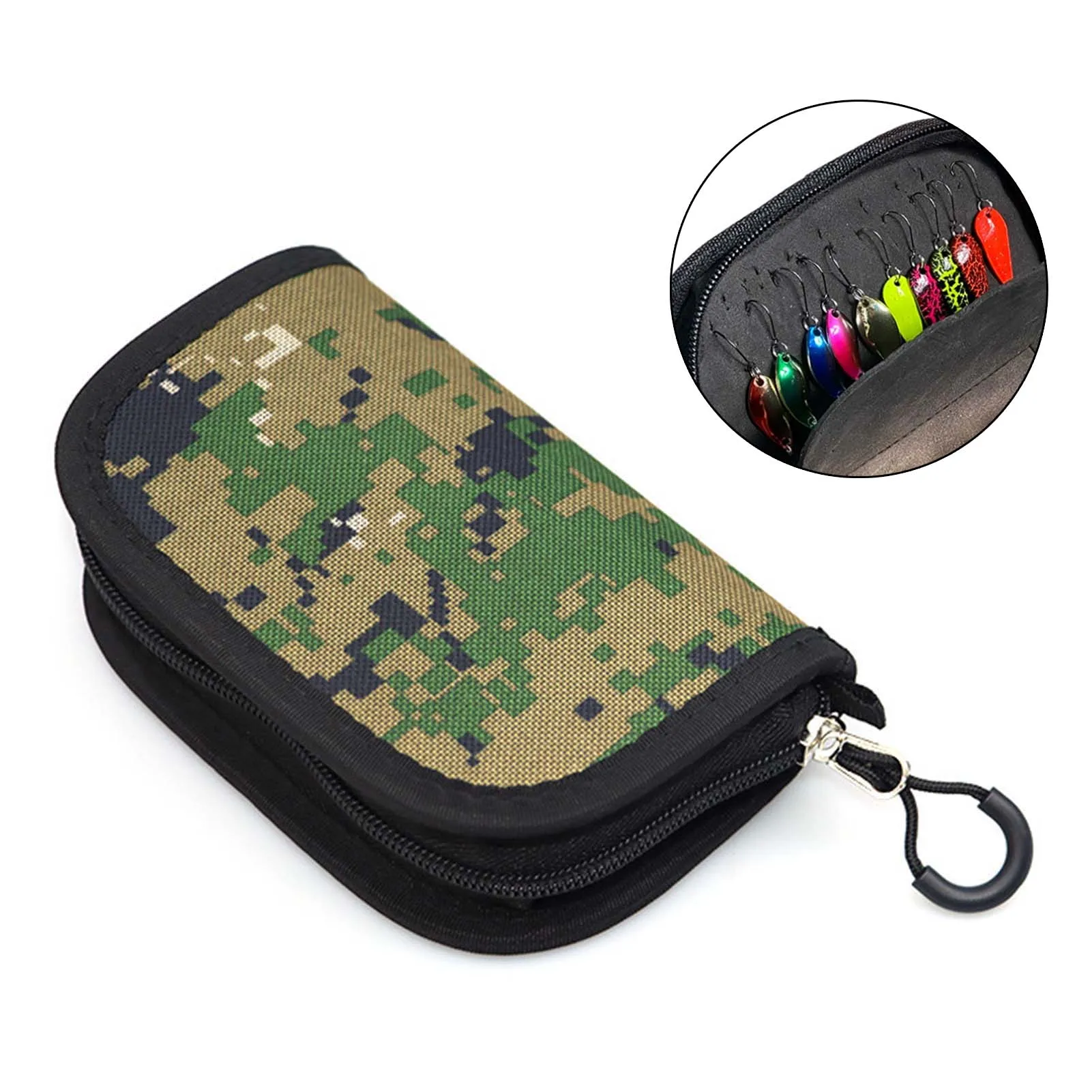 Fishing Lure Bait Storage Bags Camouflage Easy to Clean Simple Style Spinner Baits Wallet Case Fishing bag for Fisherman Anglers
Fishing Lure Bait Storage Bags Camouflage Easy to Clean Simple Style Spinner Baits Wallet Case Fishing bag for Fisherman Anglers