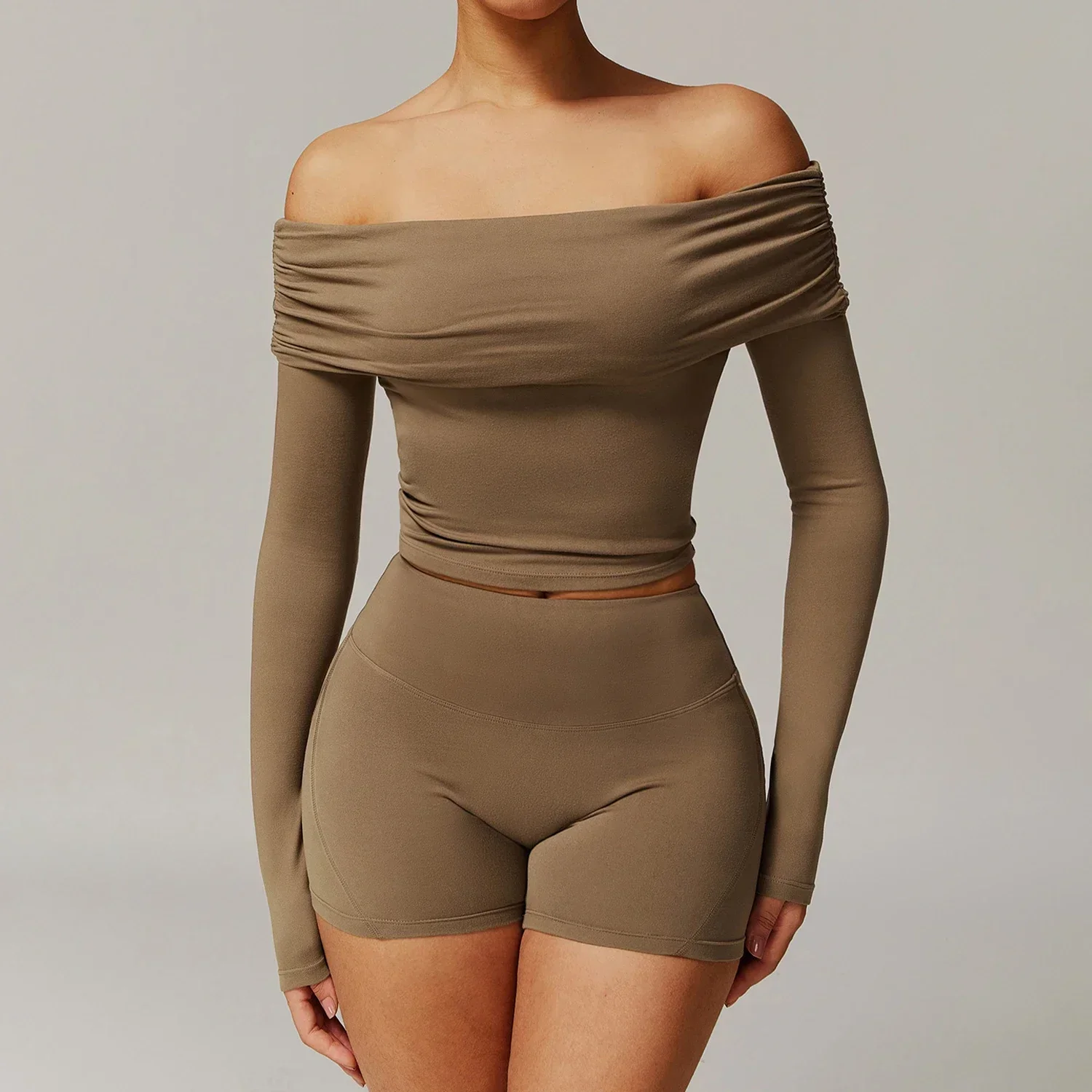 Sexy Casual Long Sleeve Yoga Wear Women One Shoulder Outwear Peplum Dance Sports Long Sleeve Fitness Workout Room Walking Tops
Sexy Casual Long Sleeve Yoga Wear Women One Shoulder Outwear Peplum Dance Sports Long Sleeve Fitness Workout Room Walking Tops