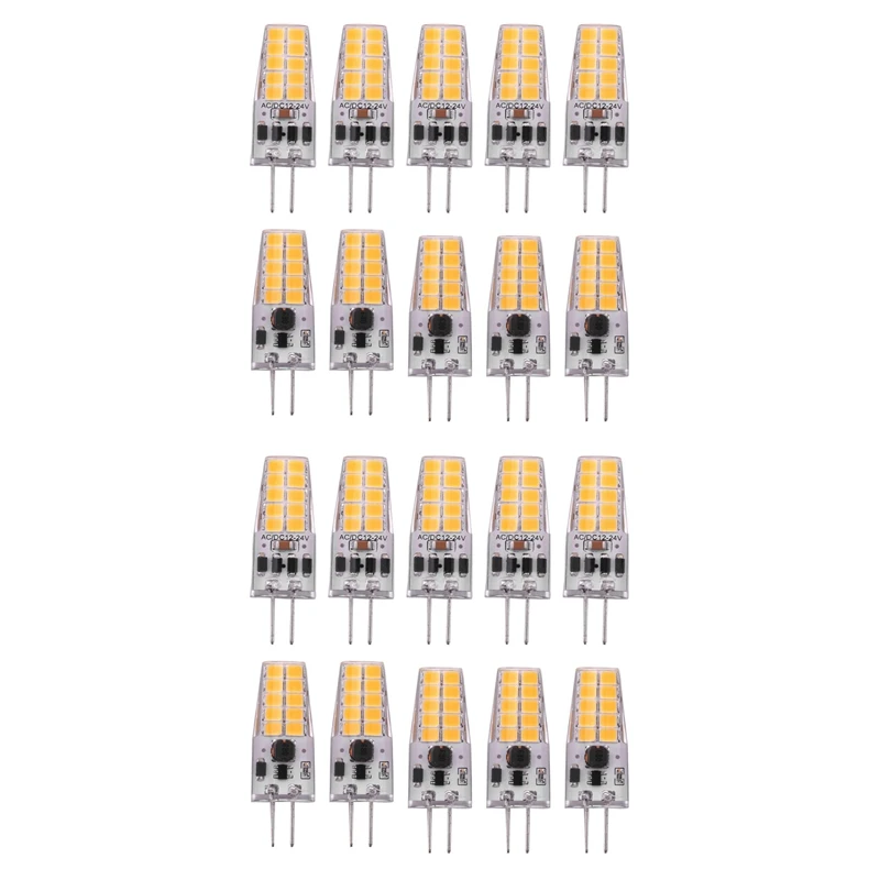 Hot 20PCS G4 LED Bulb AC/DC12V-24V 3W LED G4 Light 20LED 360 Beam Angle Light 2835SMD Replace 30W Halogen Lamp,Warm White
Hot 20PCS G4 LED Bulb AC/DC12V-24V 3W LED G4 Light 20LED 360 Beam Angle Light 2835SMD Replace 30W Halogen Lamp,Warm White