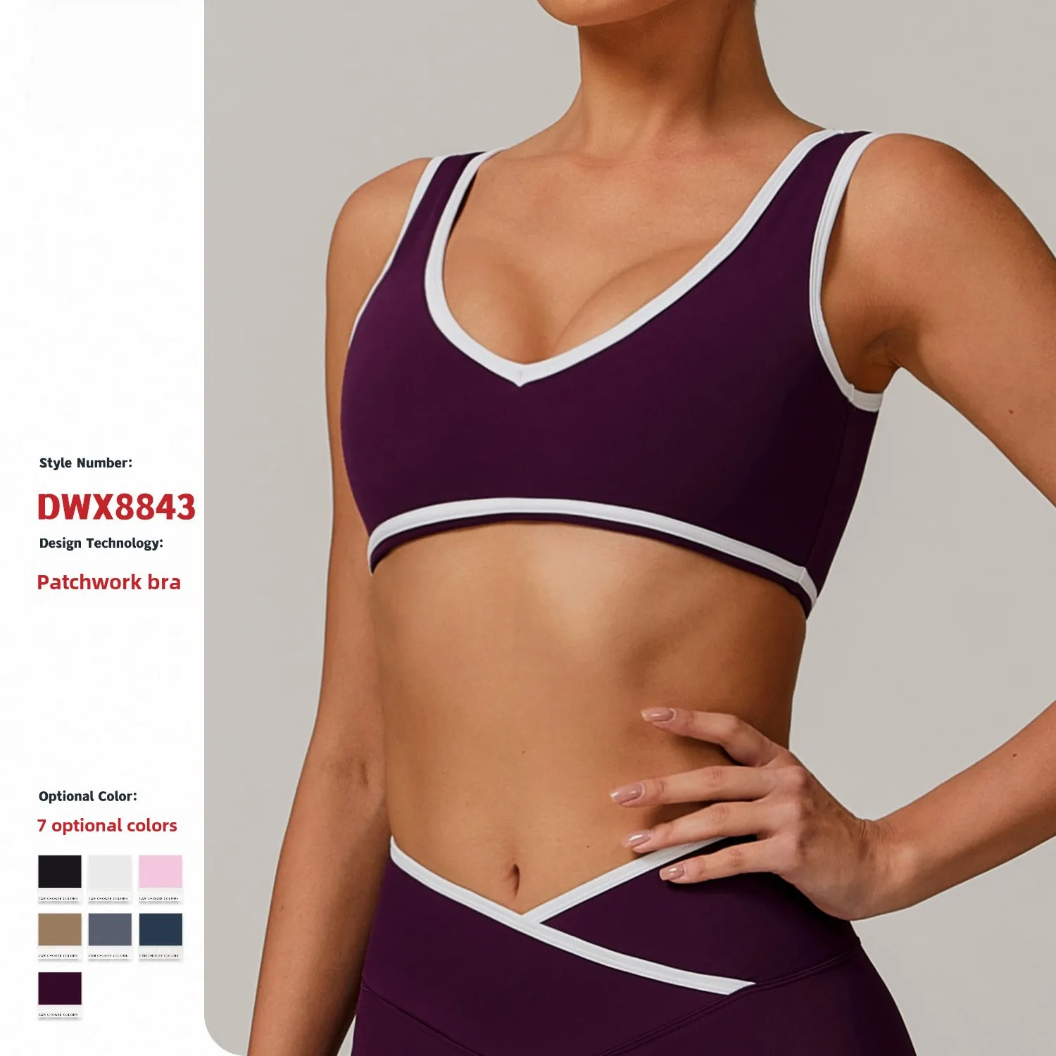2025 Women's All In One Yoga Bra With Contrast Color Wide Shoulder Strap Sports Intimates With Bubble Wrap Design Ideal For Yoga
2025 Women's All In One Yoga Bra With Contrast Color Wide Shoulder Strap Sports Intimates With Bubble Wrap Design Ideal For Yoga