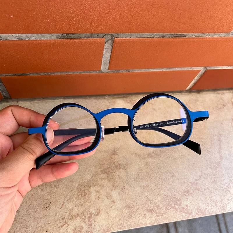 Handmade High Quality Titanium Oval Round Glasses Frame For Men Women Optical Myopia Designer Eyeglasses Prescription Lens
Handmade High Quality Titanium Oval Round Glasses Frame For Men Women Optical Myopia Designer Eyeglasses Prescription Lens