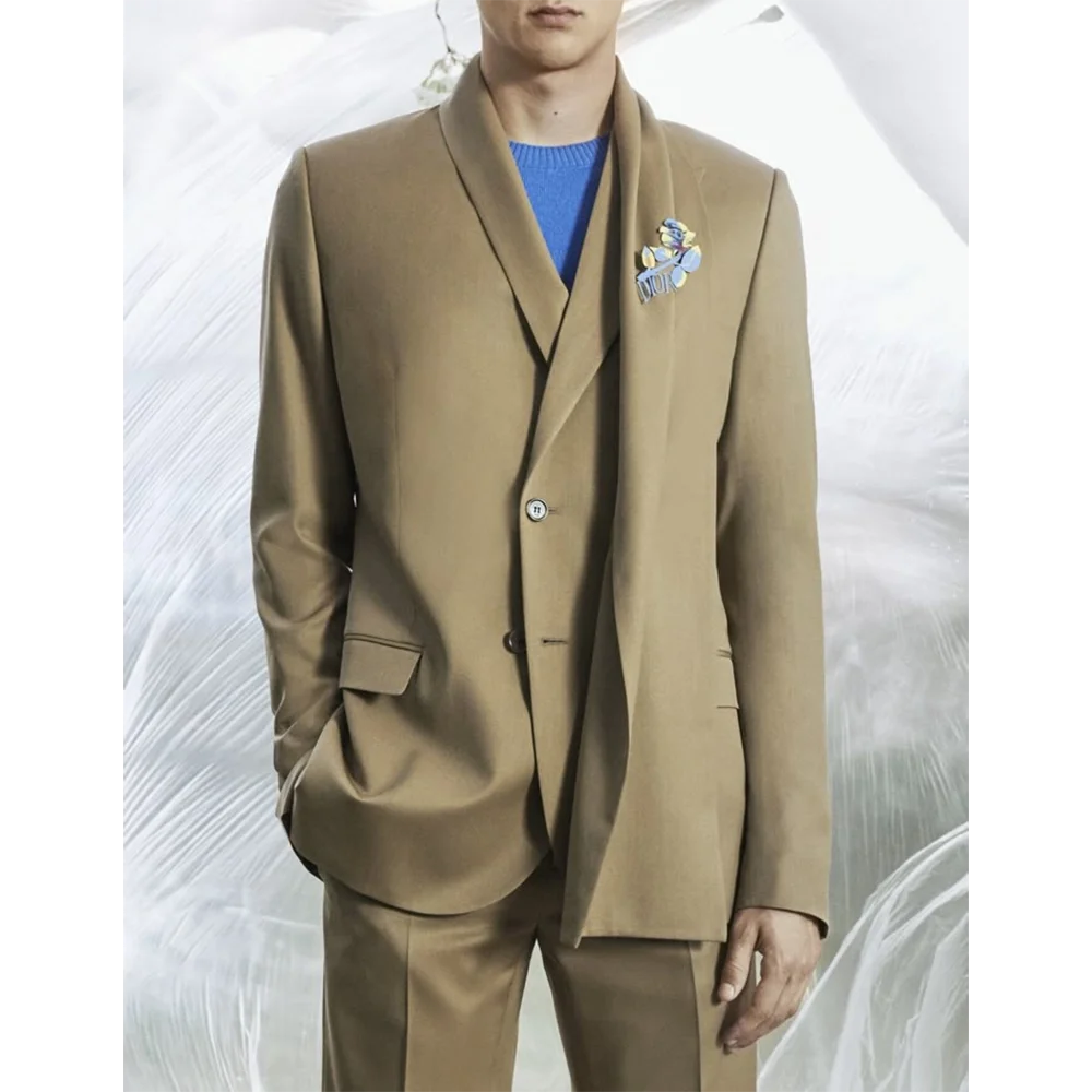 Men's Suits Two Piecs Blazer Pants Single Breasted Long Sleeve Shawl Lapel Handsome Gentlemen Party Suits
Men's Suits Two Piecs Blazer Pants Single Breasted Long Sleeve Shawl Lapel Handsome Gentlemen Party Suits