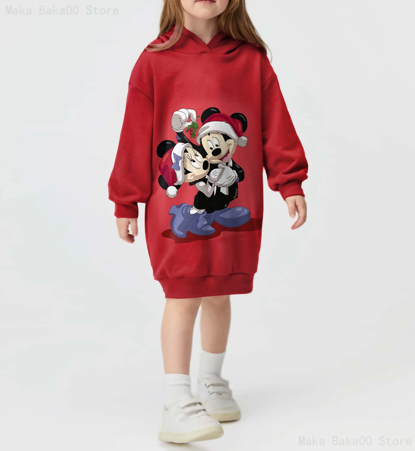 New girls baby Christmas Disney Mickey print cute street autumn and winter hooded dress hot selling fashion pullover
New girls baby Christmas Disney Mickey print cute street autumn and winter hooded dress hot selling fashion pullover
