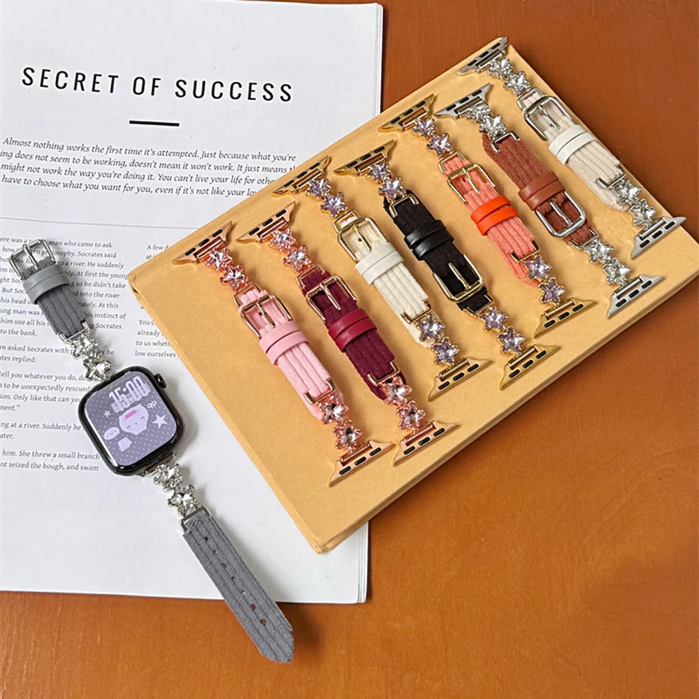 Металлический кожаный ремешок Star Bling Diamond для Apple Watch Series 11 10 SE3 98765 Ultra 3 2 49 мм 44 мм 45 мм 46 мм Браслет
Металлический кожаный ремешок Star Bling Diamond для Apple Watch Series 11 10 SE3 98765 Ultra 3 2 49 мм 44 мм 45 мм 46 мм Браслет