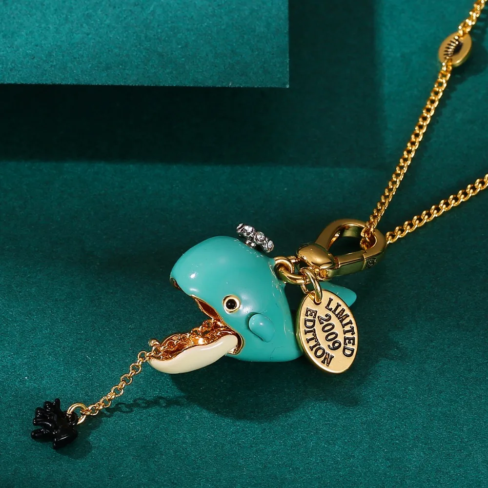 Enamel Openable Little Whale Pendant Black Puppy Blue Whale Necklace Pendant Bag Charm Women Fashion Cute Creative Jewelry Gift
Enamel Openable Little Whale Pendant Black Puppy Blue Whale Necklace Pendant Bag Charm Women Fashion Cute Creative Jewelry Gift