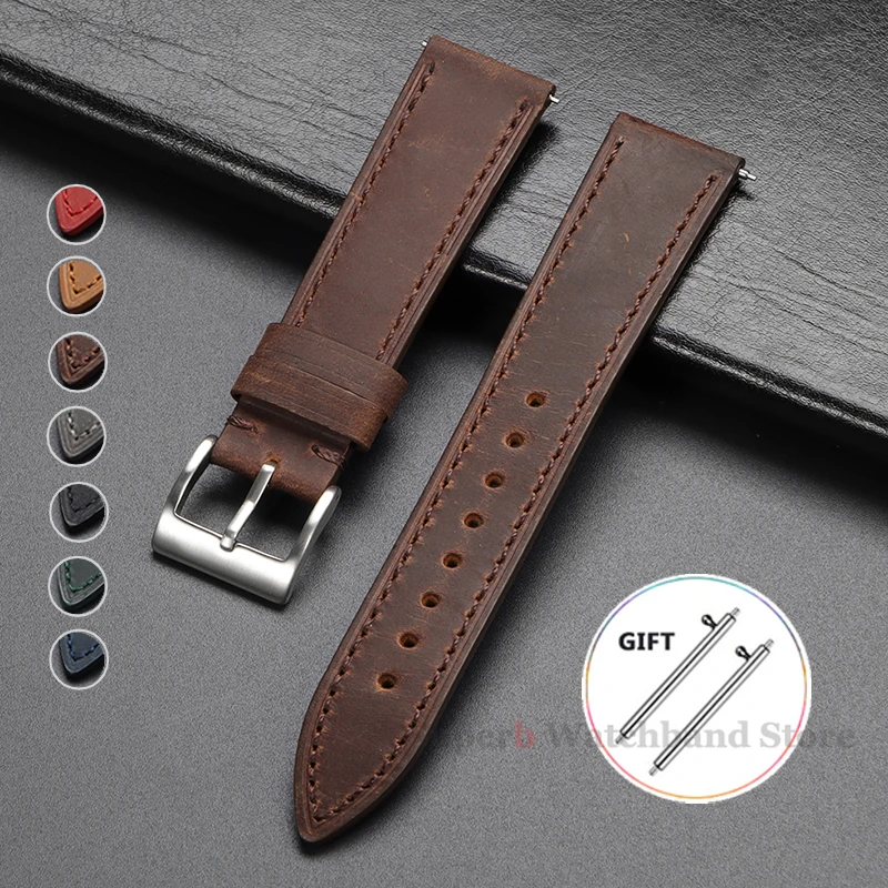 Vintage Watch Strap Quick Release 18mm 19mm 20mm 21mm 22mm Cowhide Watchband Smart Watch Strap Accessories Bracelet
Vintage Watch Strap Quick Release 18mm 19mm 20mm 21mm 22mm Cowhide Watchband Smart Watch Strap Accessories Bracelet