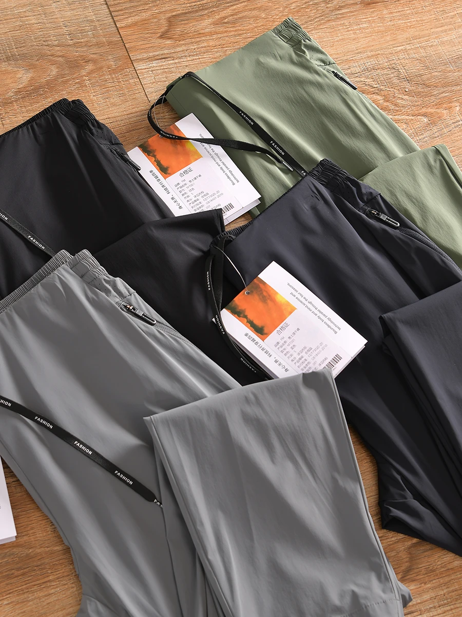Ultra-Thin Four-Sided Elastic Quick-Drying Summer Men's Casual Versatile Pants Water-Resistant Sporty Straight Leg Pocket Detail
Ultra-Thin Four-Sided Elastic Quick-Drying Summer Men's Casual Versatile Pants Water-Resistant Sporty Straight Leg Pocket Detail