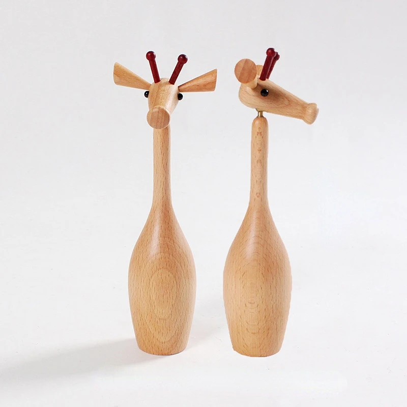 360 Degree Rotation Handmade Wooden Giraffe Ornaments Beech Wood Decor Kid Room Hand Craft Funny Gift Lovely Home Decoration
360 Degree Rotation Handmade Wooden Giraffe Ornaments Beech Wood Decor Kid Room Hand Craft Funny Gift Lovely Home Decoration