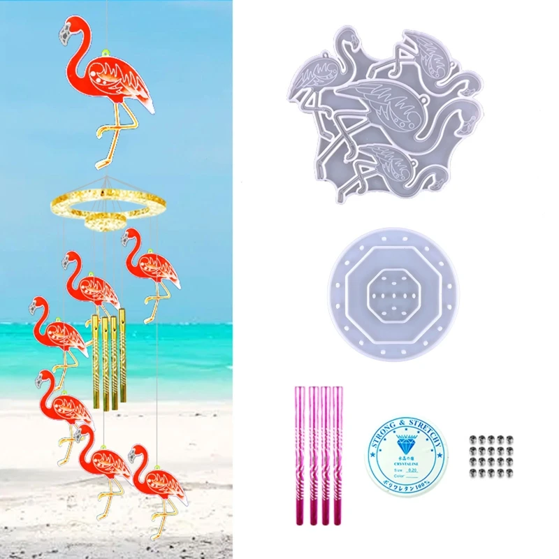 1 Set Flamingo Wind Pendant Drop Mold Diy Keychain Flamingo Wall Hanging Decorative Silicone Mold 40GB
1 Set Flamingo Wind Pendant Drop Mold Diy Keychain Flamingo Wall Hanging Decorative Silicone Mold 40GB