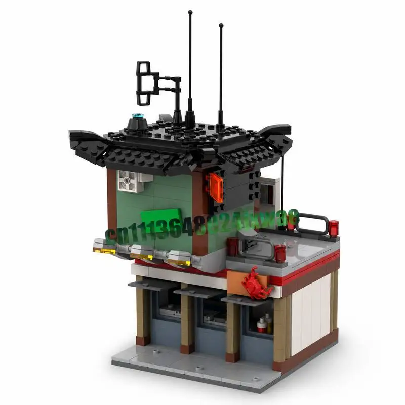 732PCS Modular Cyberpunk Shrimp Shack MOC Model Custom Puzzle Architecture DIY Assembly Educational Building Blocks Display Gift
732PCS Modular Cyberpunk Shrimp Shack MOC Model Custom Puzzle Architecture DIY Assembly Educational Building Blocks Display Gift