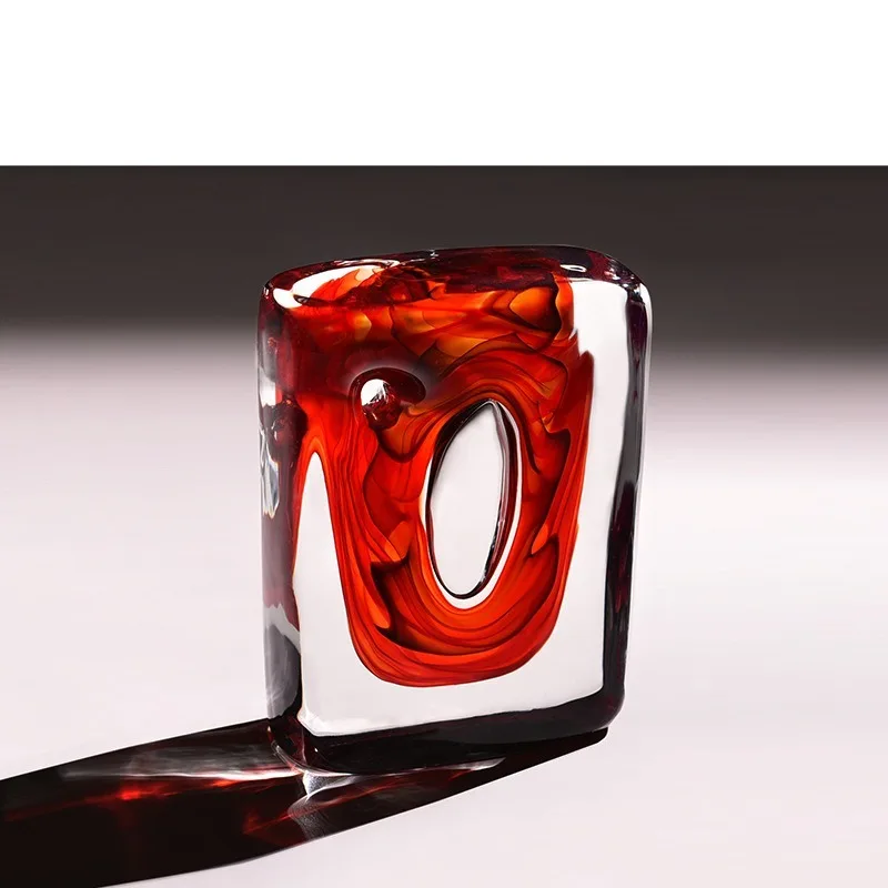 Light luxury Chinese red glass artwork quadrangle model house villa living room ornament
Light luxury Chinese red glass artwork quadrangle model house villa living room ornament