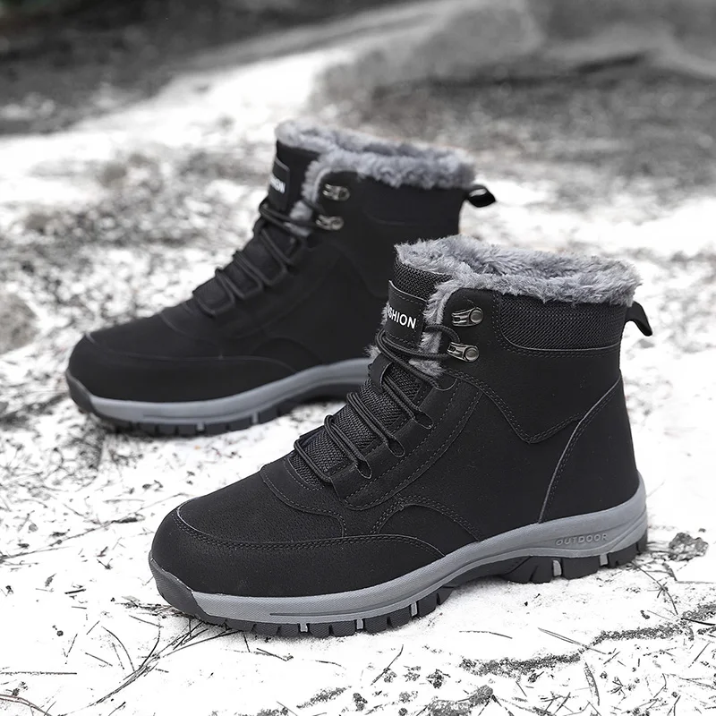 High Top Men's Cotton Shoes Waterproof Unisex Women Sneakers Thickened Warm Women Snow Boots Men Outdoor Hiking Boots Work Shoes
High Top Men's Cotton Shoes Waterproof Unisex Women Sneakers Thickened Warm Women Snow Boots Men Outdoor Hiking Boots Work Shoes