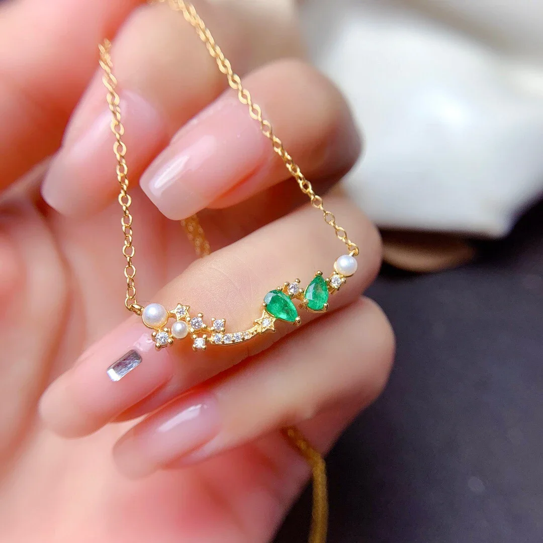 Fashion 925 Silver Emerald Necklace Pendant for Party 3mm*5mm 100% Real Emerald Pendant Sterling Silver Emerald Jewelry
Fashion 925 Silver Emerald Necklace Pendant for Party 3mm*5mm 100% Real Emerald Pendant Sterling Silver Emerald Jewelry