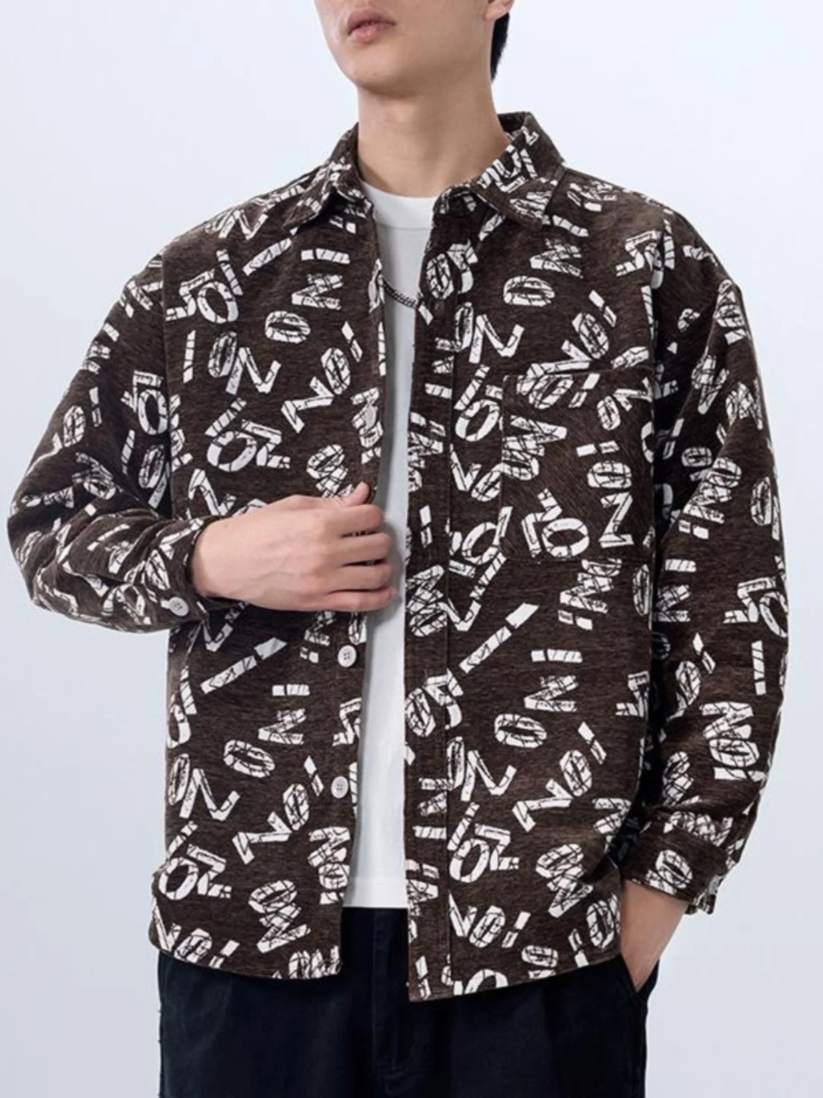 High-End Retro Heavyweight Letter Embroidery Casual irt Men's Outerwear Autumn New Loose Long Sve Denim Jaet
High-End Retro Heavyweight Letter Embroidery Casual irt Men's Outerwear Autumn New Loose Long Sve Denim Jaet