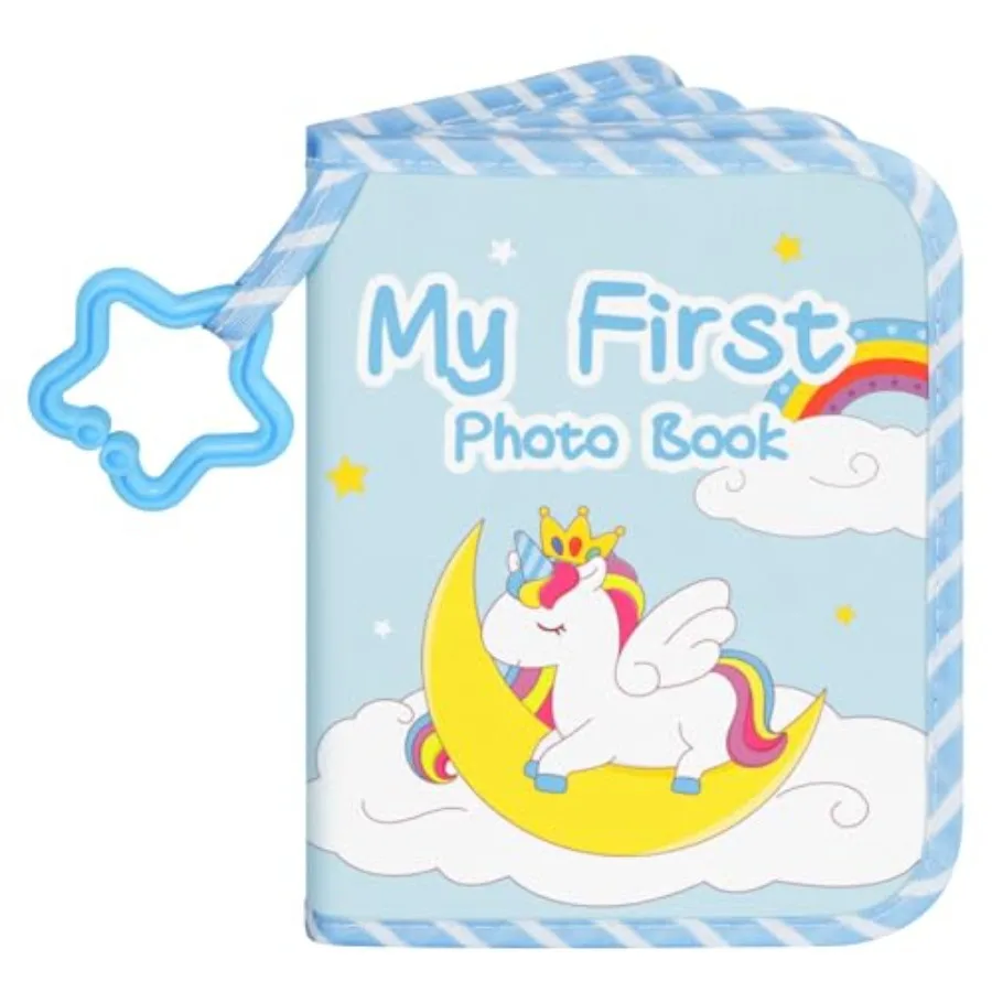 Lanpn Baby Photo Album Holds 17 4x6 Pictures, My First Soft Cloth Family Photo Book with Name Card and Name Tag Sticker, Fabric
Lanpn Baby Photo Album Holds 17 4x6 Pictures, My First Soft Cloth Family Photo Book with Name Card and Name Tag Sticker, Fabric