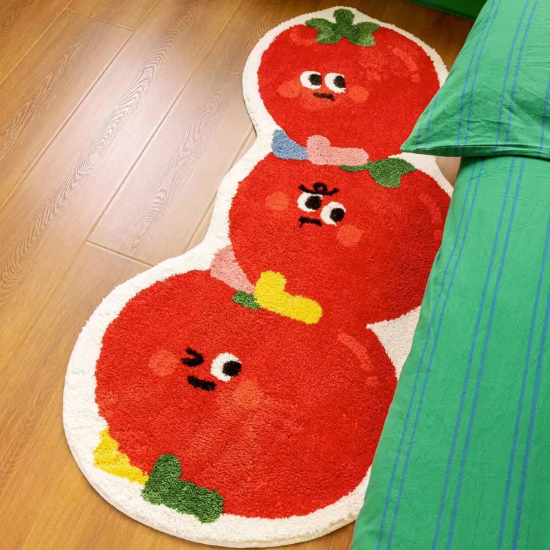 VIKAMA Stacked Tomato Plush Floor Mat Bedroom Bedside Fun Decoration Carpet Living Room Decoration Carpet
VIKAMA Stacked Tomato Plush Floor Mat Bedroom Bedside Fun Decoration Carpet Living Room Decoration Carpet