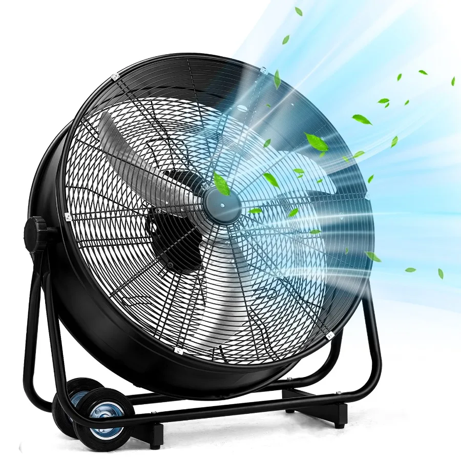 US Standard MLD-30 Industrial Drum Fan, 30 Inch 110V 230W High Velocity Floor Fan, 3 Speed Heavy Duty Black Metal Air Circulato
US Standard MLD-30 Industrial Drum Fan, 30 Inch 110V 230W High Velocity Floor Fan, 3 Speed Heavy Duty Black Metal Air Circulato