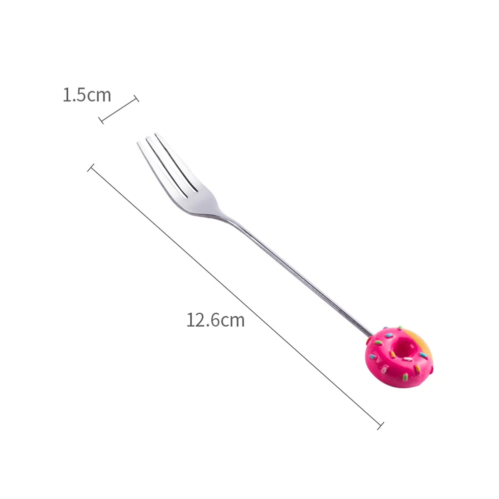 4 Pcs Donut Pattern Dessert Forks Stainless Steel Serving Utensils Fruit Ice Cream Kitchen Gadgets Home Restaurant Use Safe
4 Pcs Donut Pattern Dessert Forks Stainless Steel Serving Utensils Fruit Ice Cream Kitchen Gadgets Home Restaurant Use Safe